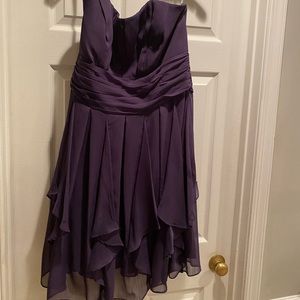 David’s Bridal bridesmaid dress plum color 14